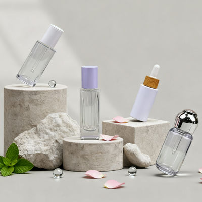 Купить Стеклянные пипетки-капельницы 20/410 с ребристой поверхностью, резиновой головкой и пластиковой винтовой крышкой для эфирных масел online manufacture